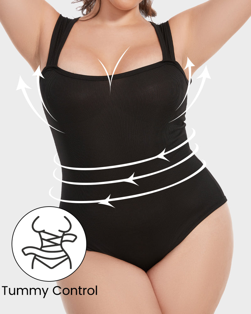 Bodysuits sin mangas con control abdominal
