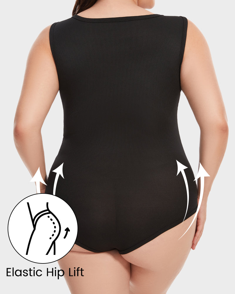 Bodysuits sin mangas con control abdominal