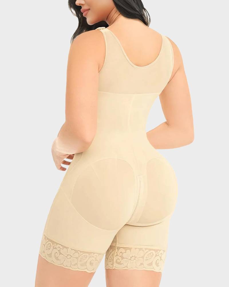 Faja postquirúrgica de ultra compresión – Control abdominal y realce de glúteos con cierre en la entrepierna