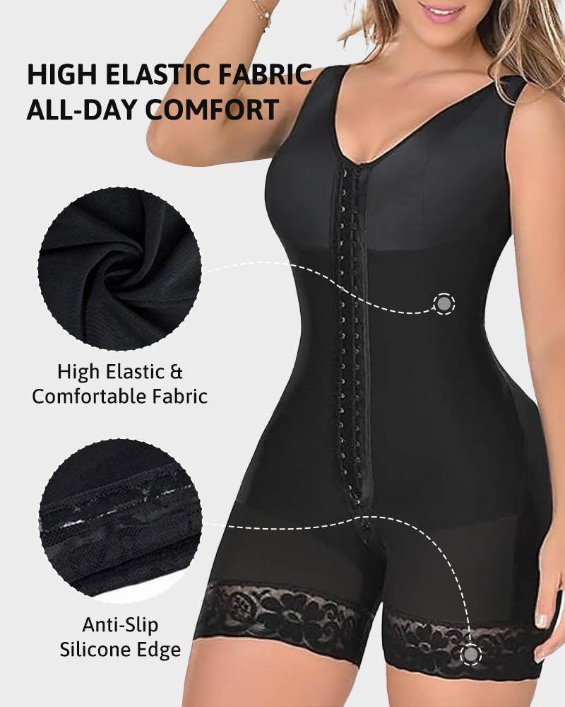 Faja postquirúrgica de ultra compresión – Control abdominal y realce de glúteos con cierre en la entrepierna