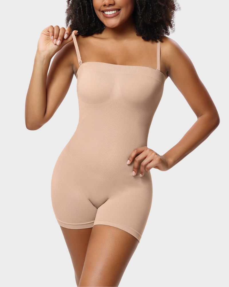 Body faja sin tirantes tipo vestido