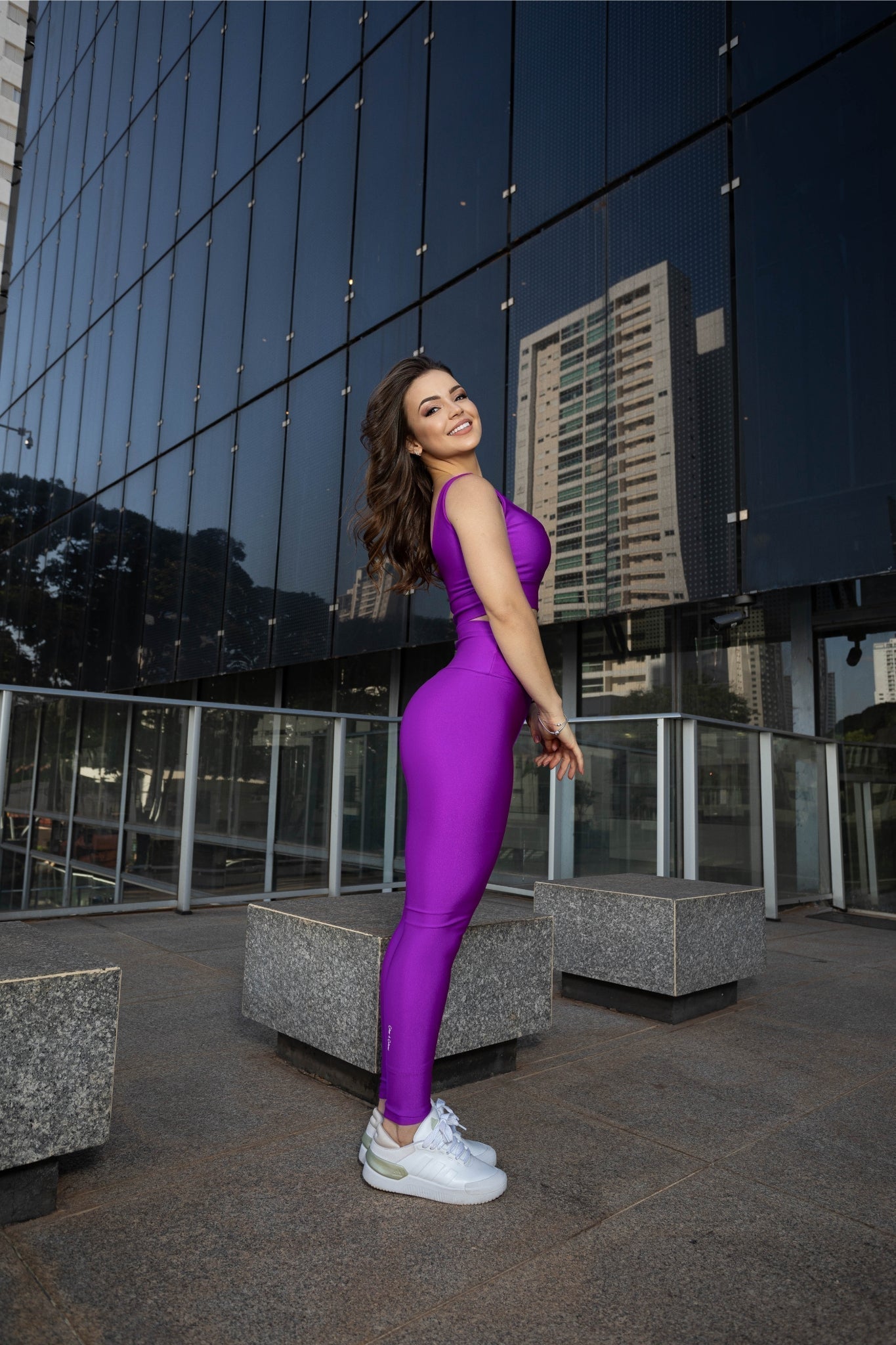 Conjunto Fitness Glow Morado