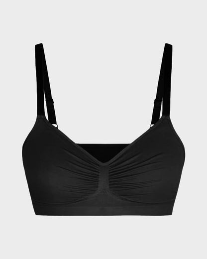 Sujetador femenino de cobertura total, sin relleno y sin aros, con efecto moldeador
