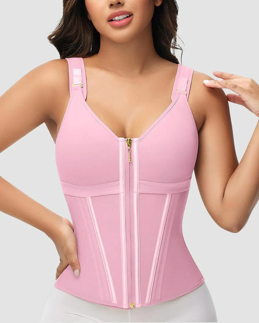 Faja de cintura con control abdominal de doble capa y sujetador