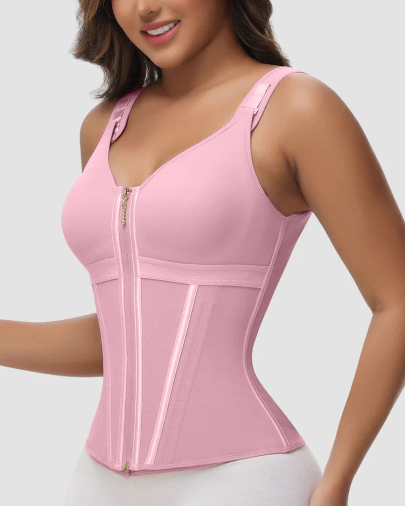 Faja de cintura con control abdominal de doble capa y sujetador