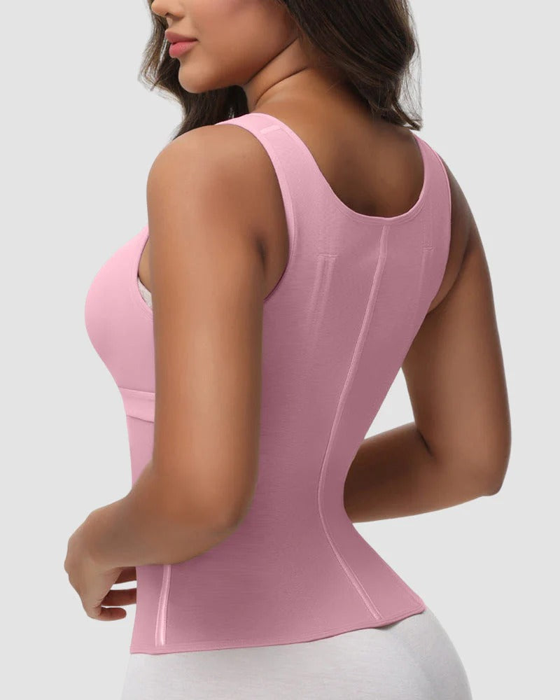 Faja de cintura con control abdominal de doble capa y sujetador