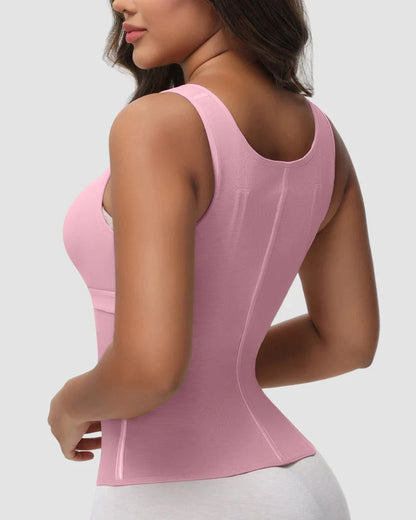 Faja de cintura con control abdominal de doble capa y sujetador
