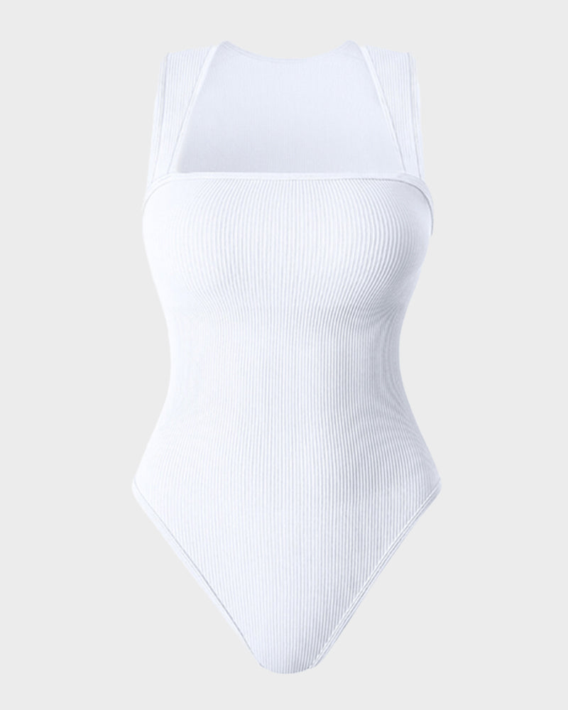 Bodysuits sin mangas con control abdominal