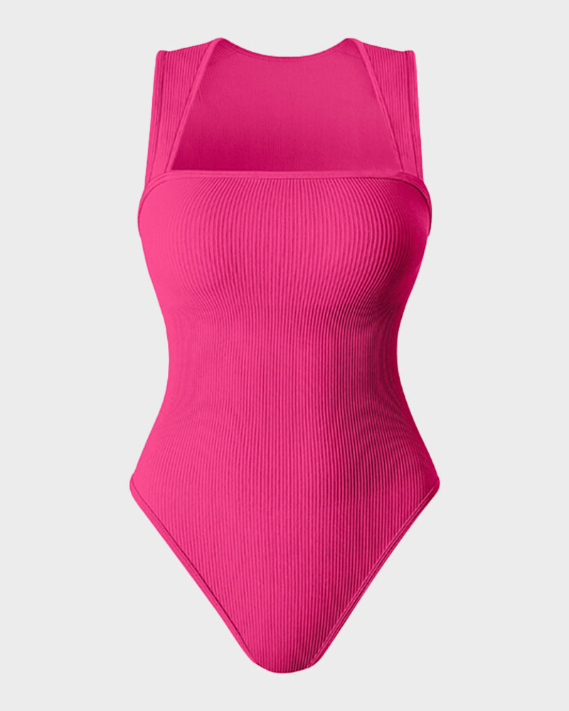 Bodysuits sin mangas con control abdominal