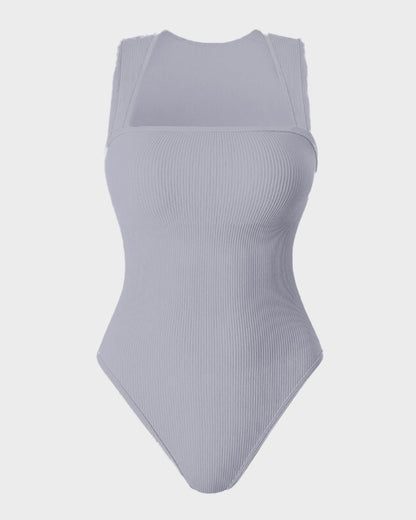 Bodysuits sin mangas con control abdominal